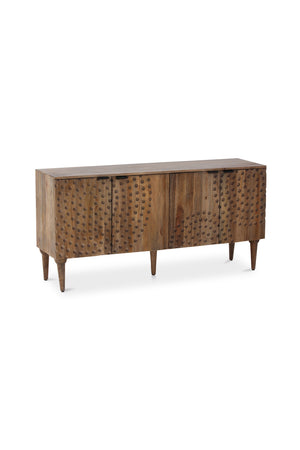 Modern European furniture - Carved Wooden 4-Door Sideboard - www.oroa.com