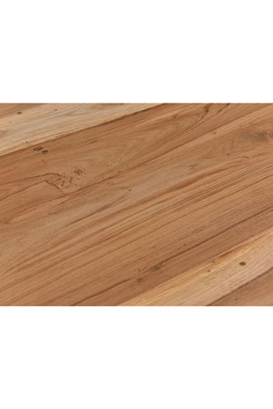 Modern European furniture - Teak & Iron Side Table - www.oroa.com