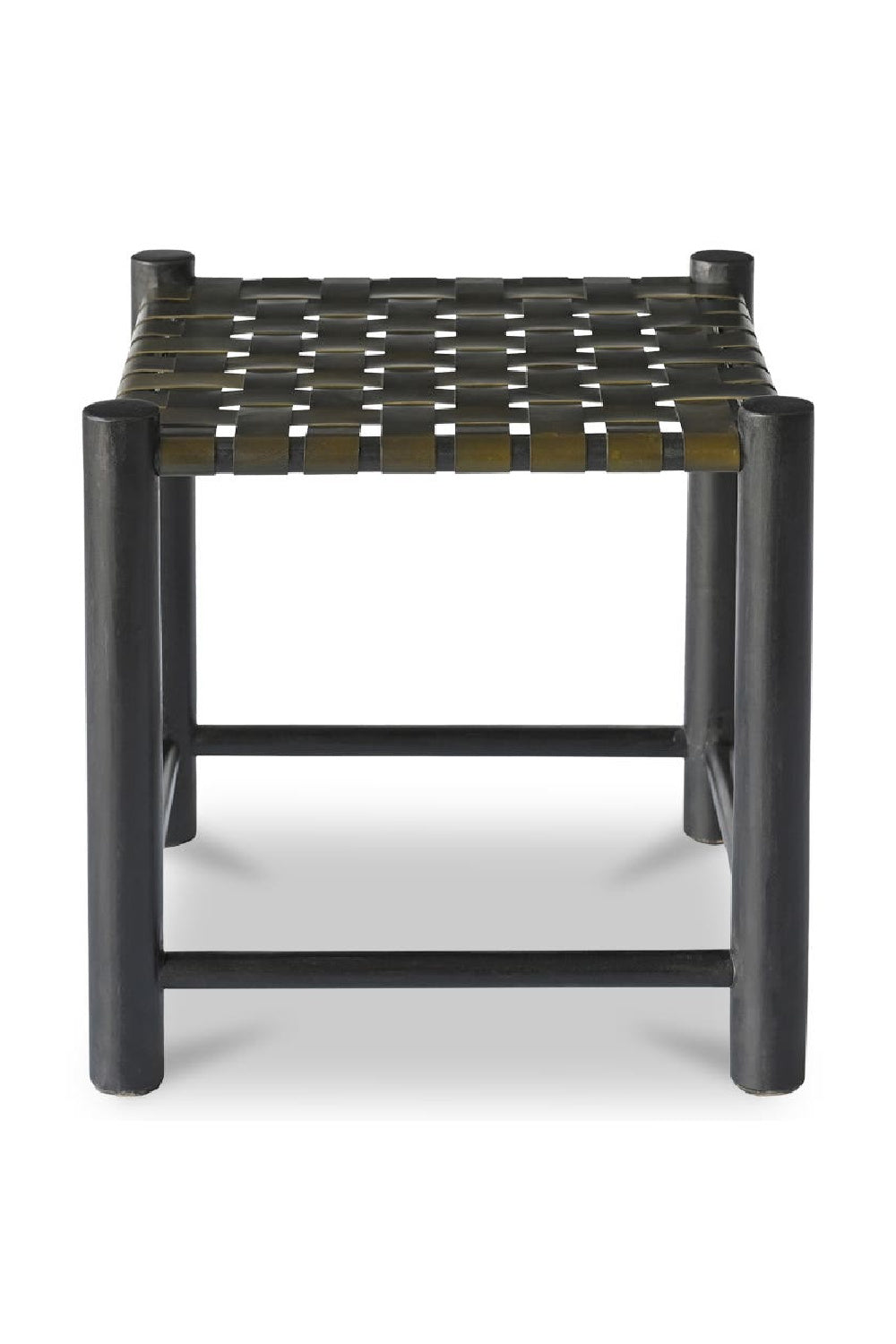 Modern European furniture - Green Woven Leather Stool - www.oroa.com