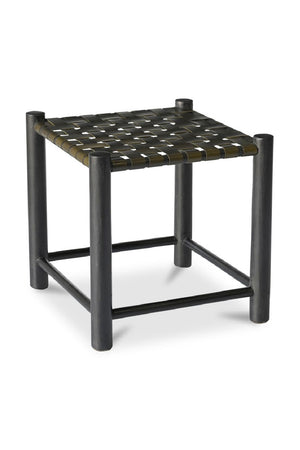 Modern European furniture - Green Woven Leather Stool - www.oroa.com