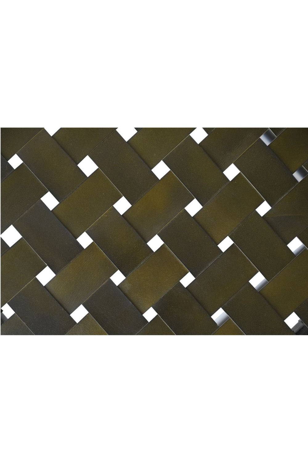 Modern European furniture - Green Woven Leather Stool - www.oroa.com