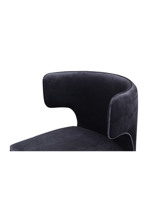   Modern European furniture - Black Upholstered Dining Chair - www.oroa.com | Oroa.com