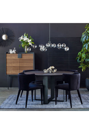   Modern European furniture - Black Upholstered Dining Chair - www.oroa.com | Oroa.com