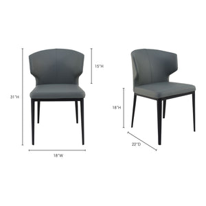 Modern European furniture - Vegan Leather Dining Chair Set (2) - www.oroa.com