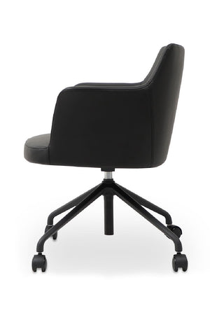 Modern European furniture - Black Swivel Office Chair - www.oroa.com