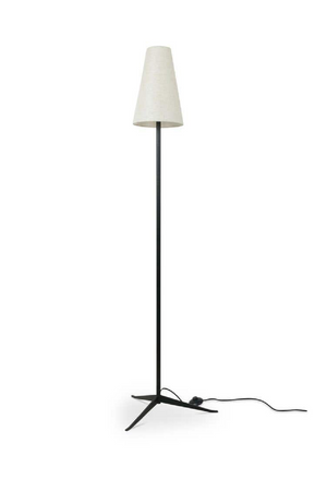   White Linen Shade Floor Lamp | Oroa.com