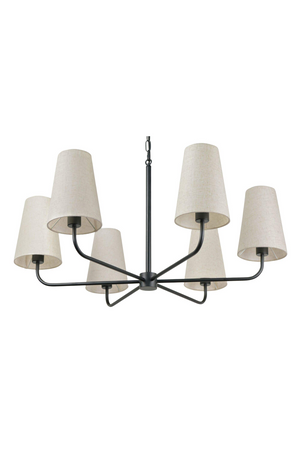 Linen Shade 6-Light Chandelier | Novi Living Mathis | Oroa.com