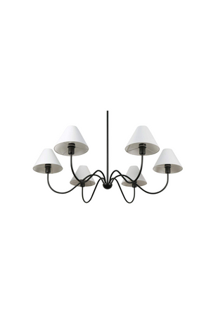 Blackened Bronze 6-Light Chandelier | Novi Living Whitney | Oroa.com