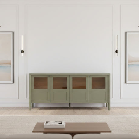 Solid Pine 4-Door Sideboard | Novi Living Hannah | Oroa.com