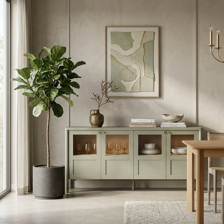   Modern European furniture - Solid Pine 4-Door Sideboard - www.oroa.com | Oroa.com