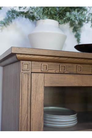 Brown Ash 4-Door Sideboard | Novi Living Lillian | Oroa.com