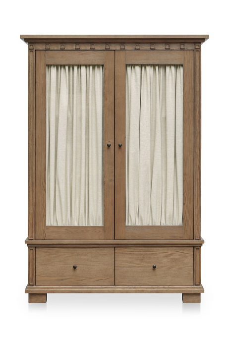 Brown Ash 2-Door Tall Cabinet | Novi Living Lillian | Oroa.com