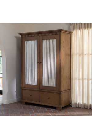 Brown Ash 2-Door Tall Cabinet | Novi Living Lillian | Oroa.com