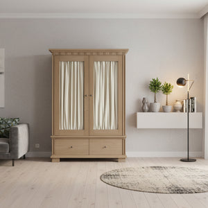   Modern European furniture - Brown Ash 2-Door Tall Cabinet - www.oroa.com | Oroa.com