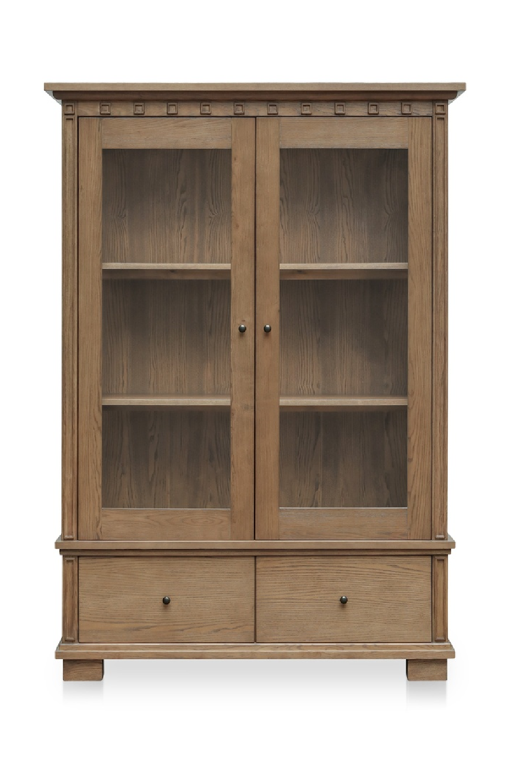 Brown Ash 2-Door Tall Cabinet | Novi Living Lillian | Oroa.com