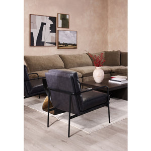 Modern European furniture - Leather Classic Lounge Armchair - www.oroa.com