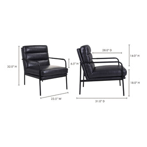 Modern European furniture - Leather Classic Lounge Armchair - www.oroa.com