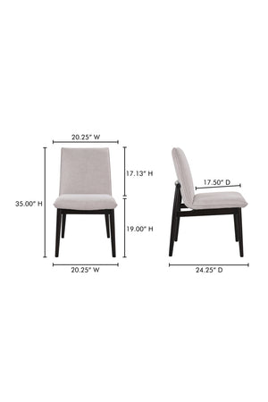   Modern European furniture - Padded Dining Chair Set (2) - www.oroa.com | Oroa.com