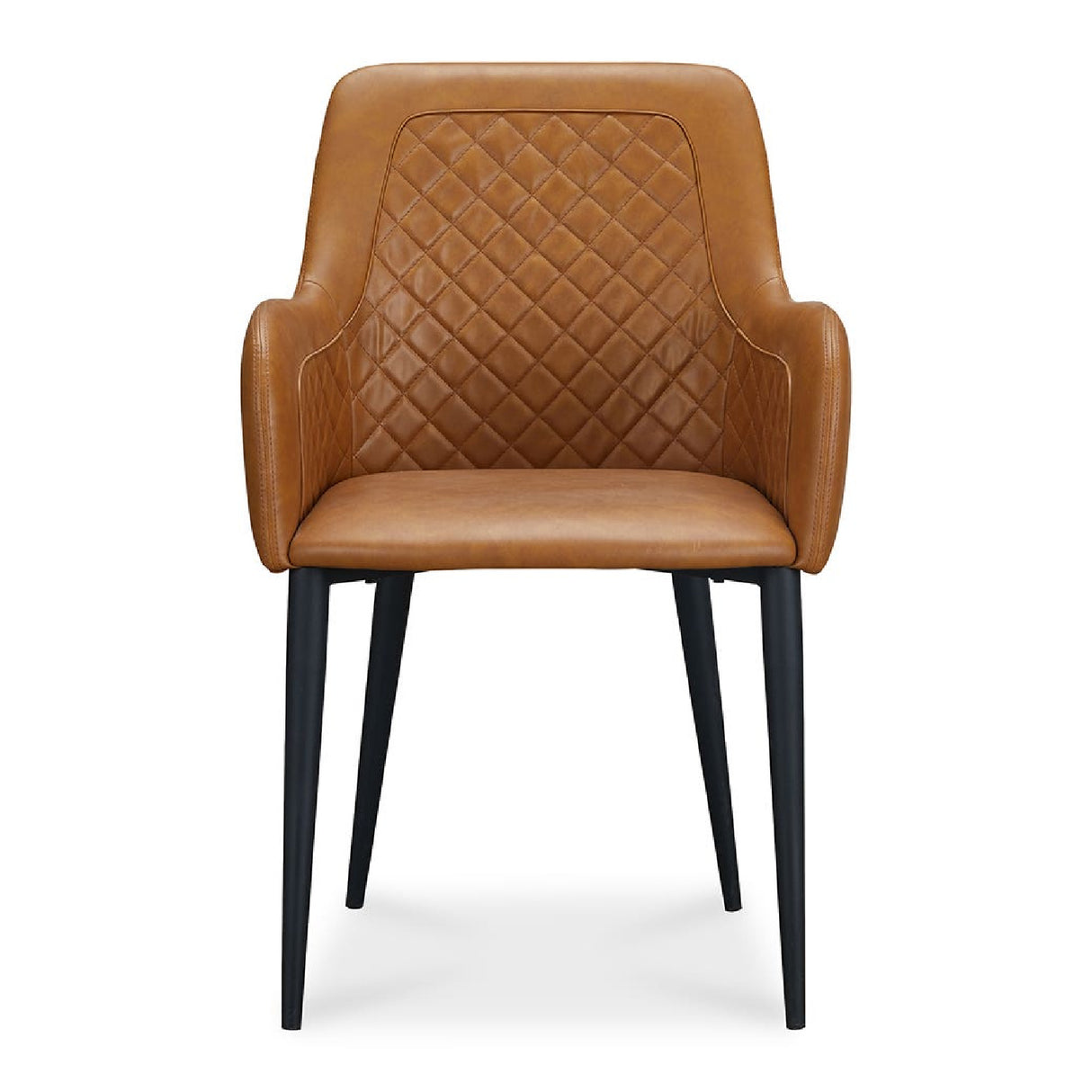 Modern European furniture - Tufted Vegan Leather Dining Chairs (2) - www.oroa.com