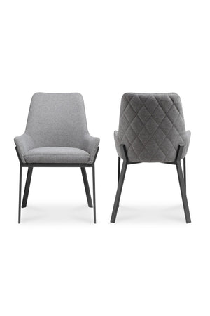 Modern European furniture - Quilted Upholstered Dining Chairs (2) - www.oroa.com