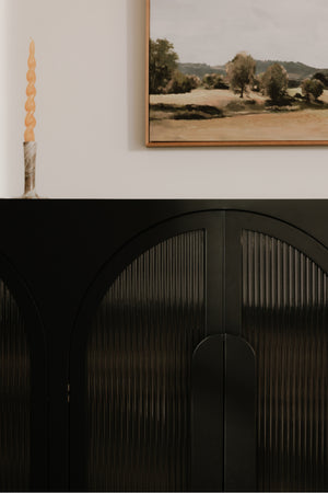   Modern European furniture - Black Arched 4-Door Cabinet - www.oroa.com | Oroa.com