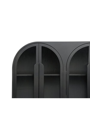   Modern European furniture - Black Arched 4-Door Cabinet - www.oroa.com | Oroa.com