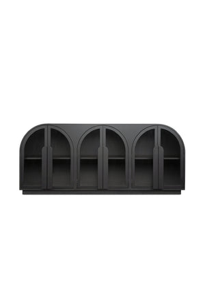   Modern European furniture - Black Arched 6-Door Sideboard - www.oroa.com | Oroa.com