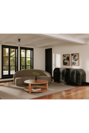   Modern European furniture - Black Arched 6-Door Sideboard - www.oroa.com | Oroa.com