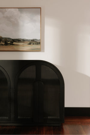   Modern European furniture - Black Arched 6-Door Sideboard - www.oroa.com | Oroa.com