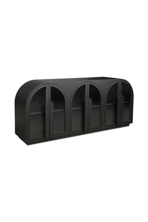   Modern European furniture - Black Arched 6-Door Sideboard - www.oroa.com | Oroa.com