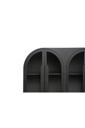   Modern European furniture - Black Arched 6-Door Sideboard - www.oroa.com | Oroa.com