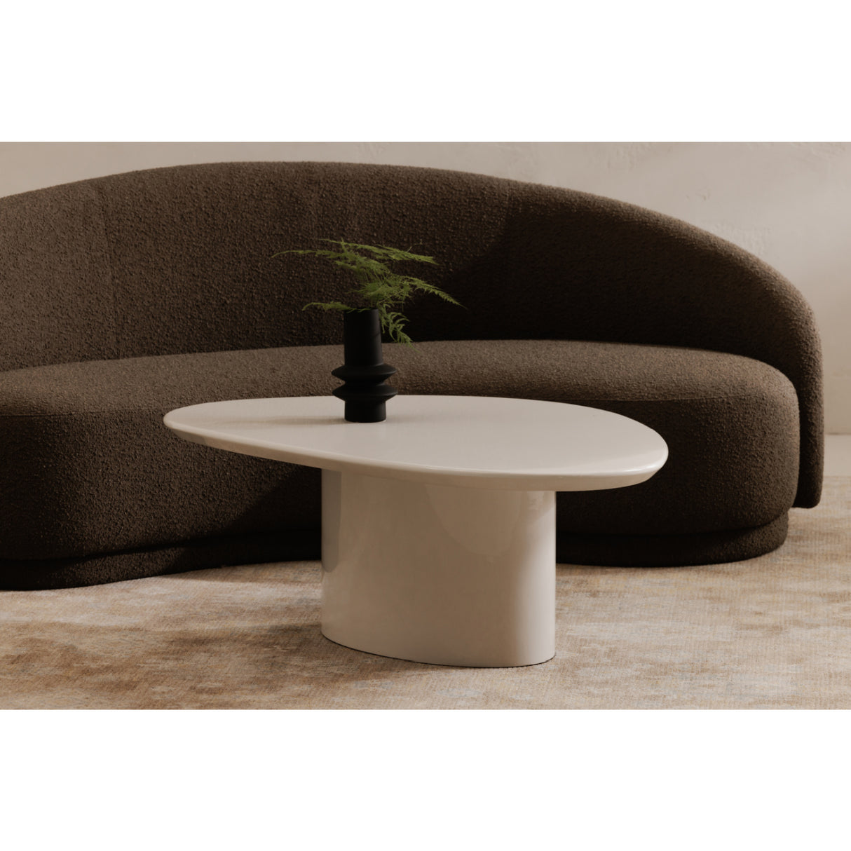 Modern European furniture - Organic-Shaped Lacquered Coffee Table - www.oroa.com