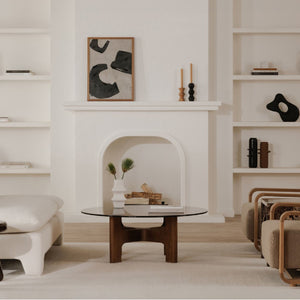 Modern European furniture - Brown Glass Coffee Table - www.oroa.com