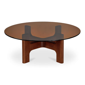 Modern European furniture - Brown Glass Coffee Table - www.oroa.com