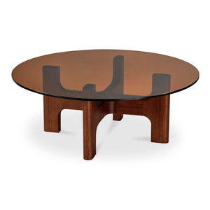 Modern European furniture - Brown Glass Coffee Table - www.oroa.com