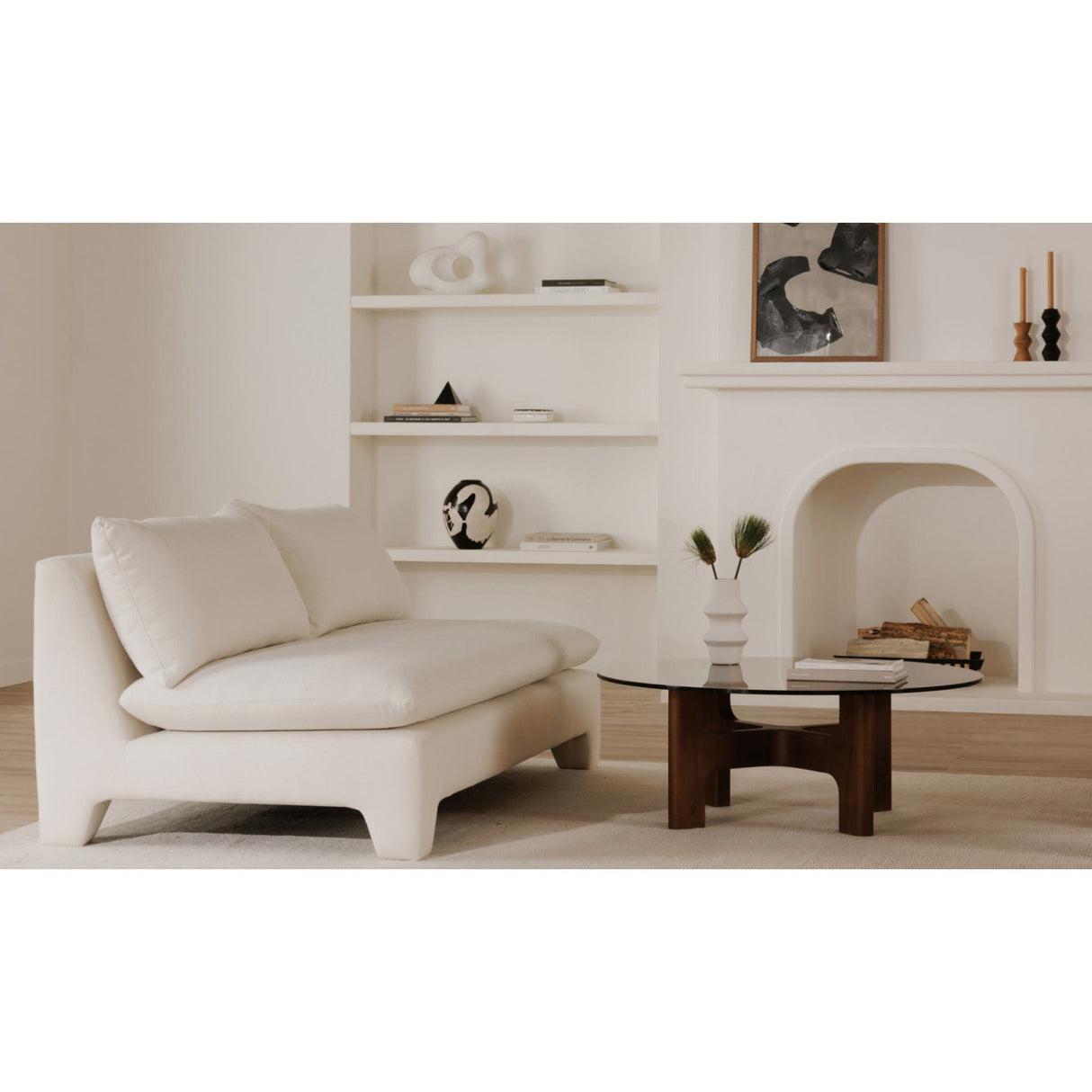 Modern European furniture - Brown Glass Coffee Table - www.oroa.com