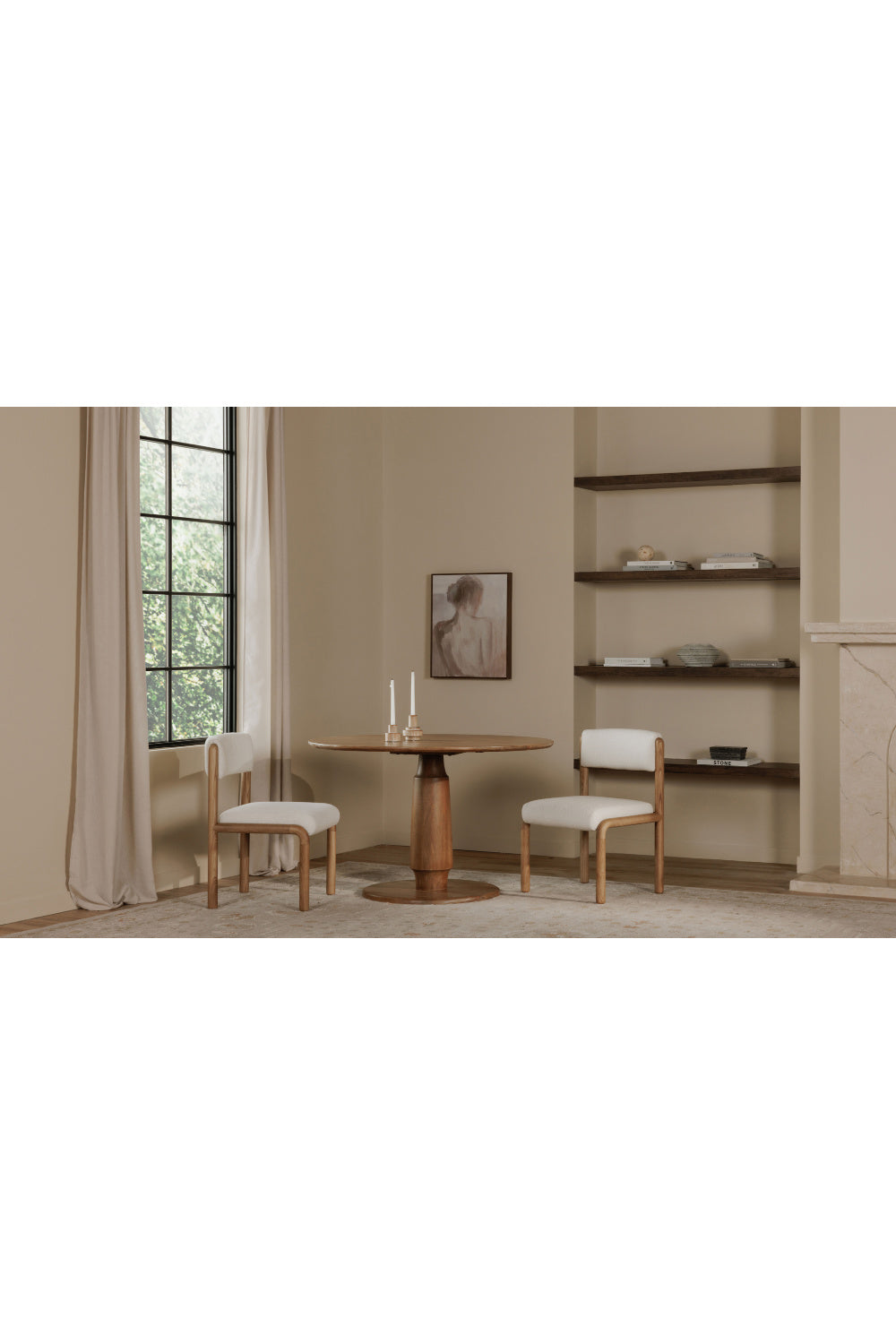 Modern European furniture - Solid Ash Framed Dining Chairs (2) - www.oroa.com