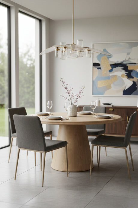 Modern European furniture - Espresso Brown Wood Dining Table - www.oroa.com