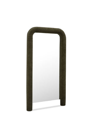   Modern European furniture - Ruched Upholstered Floor Mirror - www.oroa.com | Oroa.com