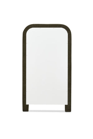   Modern European furniture - Ruched Upholstered Floor Mirror - www.oroa.com | Oroa.com