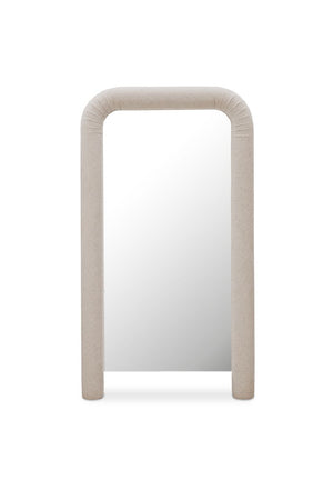   Modern European furniture - Ruched Upholstered Floor Mirror - www.oroa.com | Oroa.com