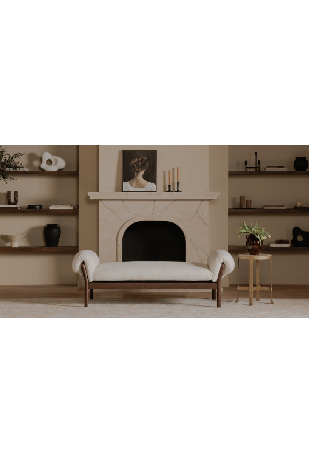 Ash-Framed Padded Daybed | Novi Living Cardero | Oroa.com