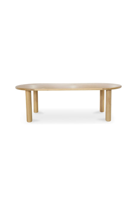 Light Oak Oval Dining Table | Novi Living Milo | Oroa.com