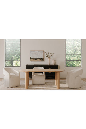   Modern European furniture - Light Oak Oval Dining Table - www.oroa.com | Oroa.com