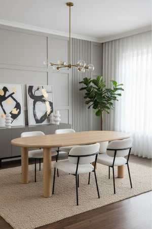   Modern European furniture - Light Oak Oval Dining Table - www.oroa.com | Oroa.com