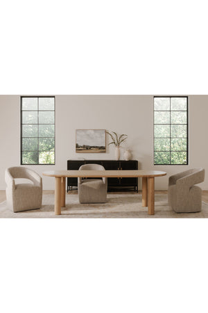   Modern European furniture - Light Oak Oval Dining Table - www.oroa.com | Oroa.com