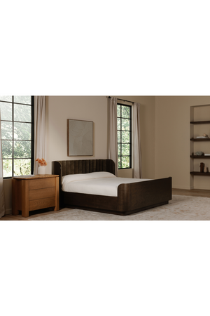 Oak Rustic 2-Drawer Nightstand | Novi Living Brook | Oroa.com