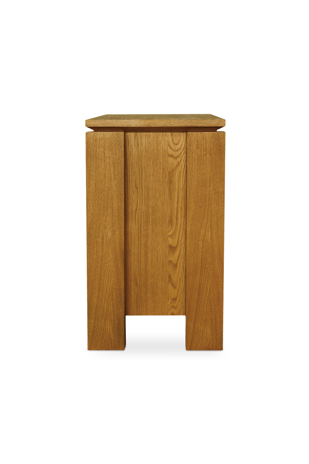 Oak Rustic 2-Drawer Nightstand | Novi Living Brook | Oroa.com