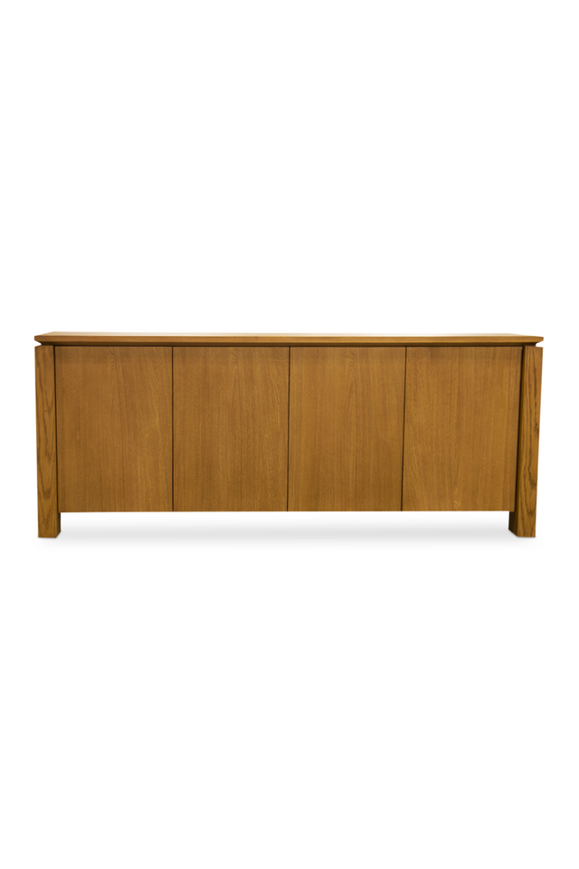 Modern European furniture - Oak Rustic 4-Door Sideboard - www.oroa.com