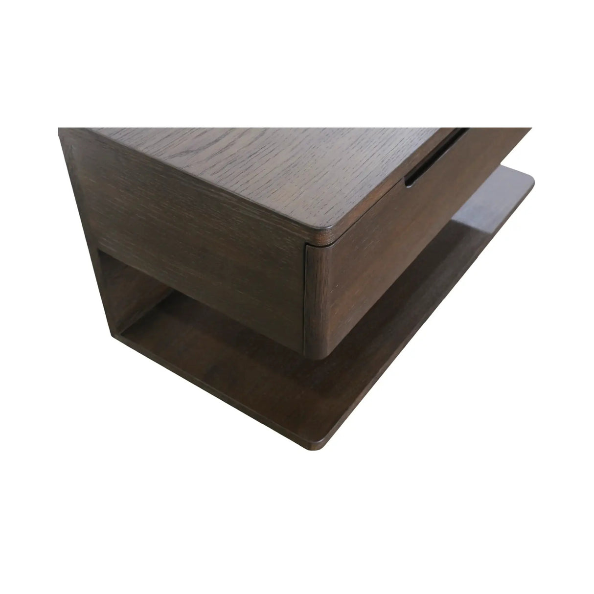 Modern European furniture - Brown 1-Drawer Floating Nightstand - www.oroa.com